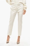 Sa Su Phi Wool Blend Angela Cigarette Pants In White