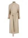 Sa Su Phi Wool Jacket "lauren" In Neutral