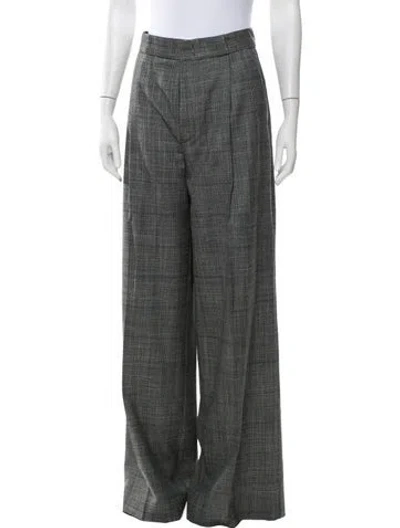 Pre-owned Sa Su Phi Wool Wide Leg Pants In Grey