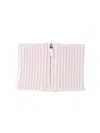 Sa Su Phi Ribbed Zip-fastening Scarf In Pink