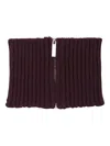 Sa Su Phi Zip-up Neck Warmer In Black