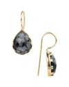 Saachi 14k Plated Agate Midnight Earrings