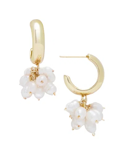 Saachi 18k Plated 4-5mm Pearl Dangle Earrings In Gold
