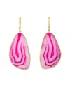 Saachi Agate Cz Dangle Earrings