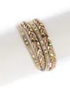Saachi All Tied Up Braided Leather Bracelet