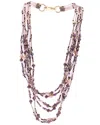 Saachi Amethyst Dreams Beaded Layered Necklace