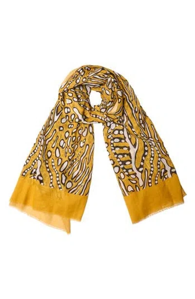 Saachi Animal Print Cotton Scarf