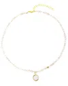 Saachi Beaded Agate & Druzy Choker Necklace