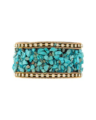Saachi Beaded Bracelet In Aqua Blue