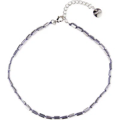 Saachi Beaded Choker Necklace In Metallic