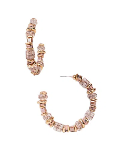 Saachi Beaded Crystal Hoop Earrings