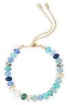 Saachi Beaded Slider Bracelet In Multi