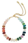 Saachi Beaded Slider Bracelet In Multi