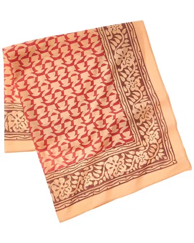 Saachi Block Print Bandana In Yellow