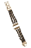 Saachi Braided Chain Apple Watch® Watchband In Black