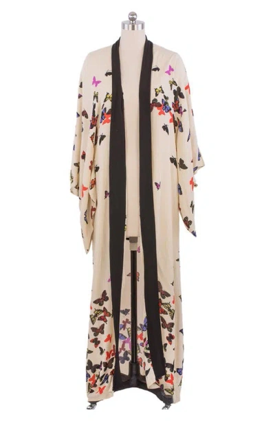 Saachi Butterfly Duster In Beige