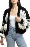 Saachi Camilla Open Front Crop Cardigan In Multi