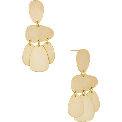 Saachi Cascading Abstract Oval Drop Earrings In Gold