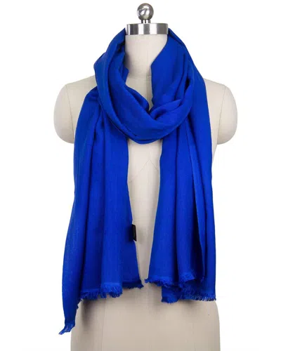 Saachi Cashmere & Silk-blend Scarf In Blue