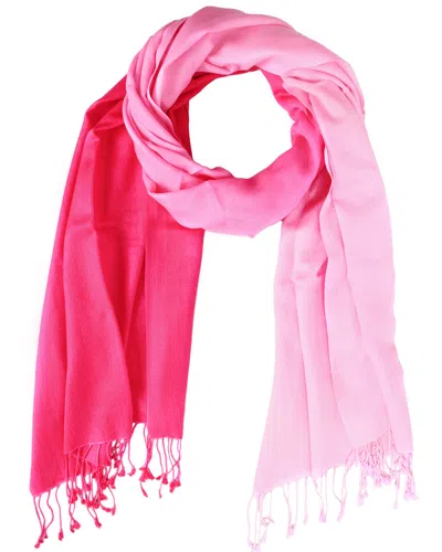 Saachi Cashmere & Silk Scarf In Pink