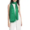 Saachi Cashmere & Wool Blend Shimmering Scarf In Green