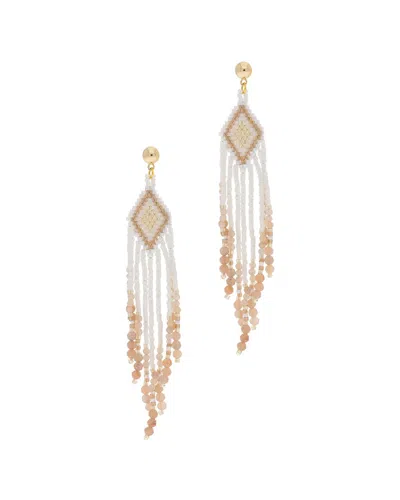 Saachi Cavo Leather Earrings In Gold