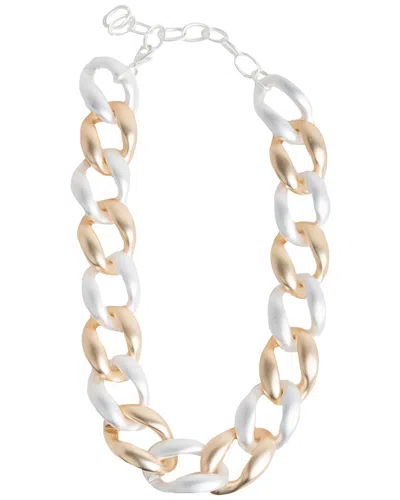 Saachi Chain Link Necklace In Metallic