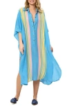 Saachi Collar Kaftan Shirtdress