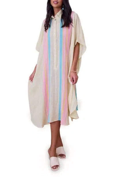 Saachi Collared Beach Kaftan Shirtdress