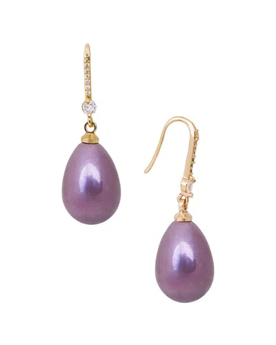 SAACHI SAACHI COLORED PEARL DANGLE EARRINGS