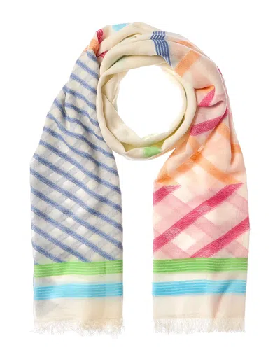 SAACHI SAACHI COLORFUL MIXED PATTERN SCARF