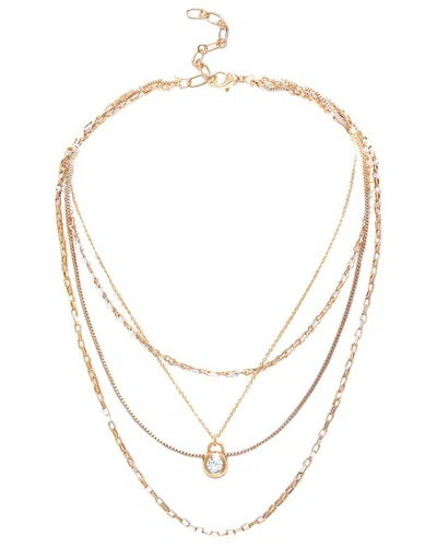 Saachi Copper Layered Necklace In Gold