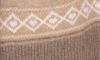 Saachi Cozy Fair Isle Cardigan In Brown