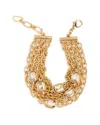 Saachi Crystal Cascade Chain Bracelet In Gold
