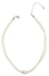 Saachi Crystal Charm Choker Necklace In Neutral