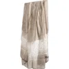 Saachi Crystal Embellished Silk & Wool Scarf In Beige
