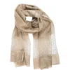 Saachi Crystal Embellished Silk & Wool Scarf In Sand