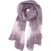Saachi Crystal Embellished Silk & Wool Scarf In Thistle