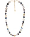 SAACHI SAACHI CRYSTAL FACETED BEAD AND STONE NECKLACE