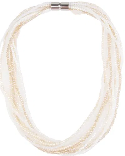 Saachi Crystal Necklace In Pink