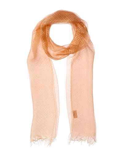 Saachi Cvst 1667 Flesh Tint Silk Scarf In Pink