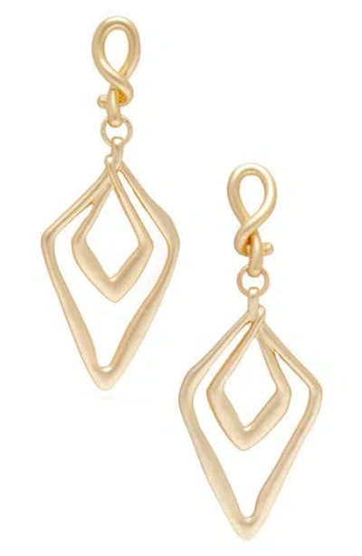 Saachi Diamond Duo Dangle Drop Earrings In Gold