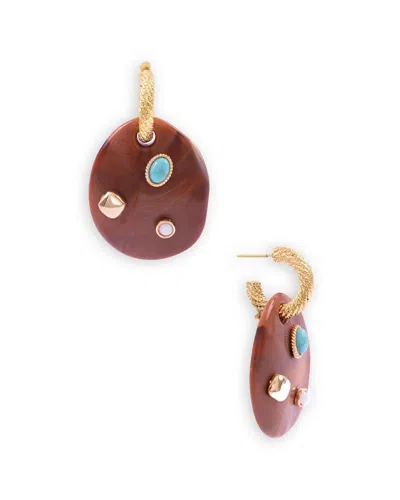Saachi Earrings In Brown