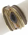 Saachi Endless Dream Double Wrap Bracelet In Gold
