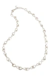 Saachi Eternal Loop Chain Necklace In Silver