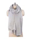 Saachi Cashmere Silk Eyelash Fringe Scarf