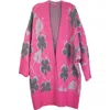 Saachi Fiore Cardigan In Fuchsia