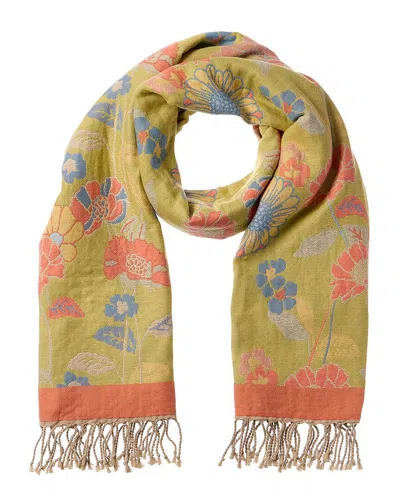 Saachi Fiore Pastel Reversible Scarf In Multi