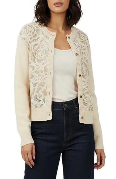 Saachi Flora Sketch Cardigan In Neutral