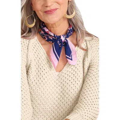 Saachi Floral Blooms Scarf In Pink